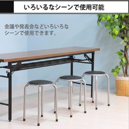 Amazon.co.jp: パイプ丸イス12脚組FB-01BK : 文房具・オフィス用品